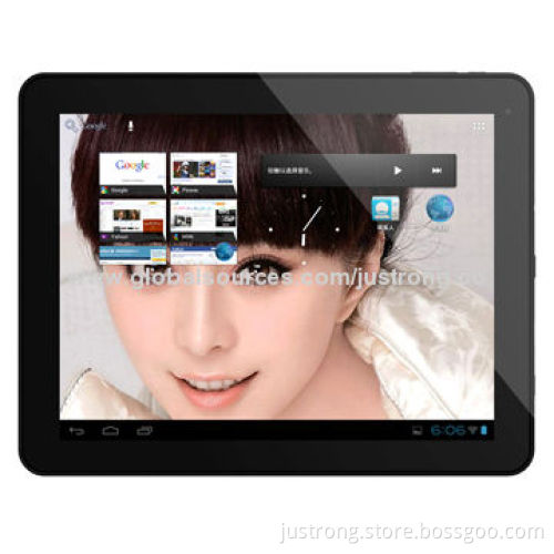 Cheap 9.7-inch Dual-core Tablet PC with Android OS, 1GB RAM, 8GM ROM, 0.3+2.0MP Camera, Metal Case